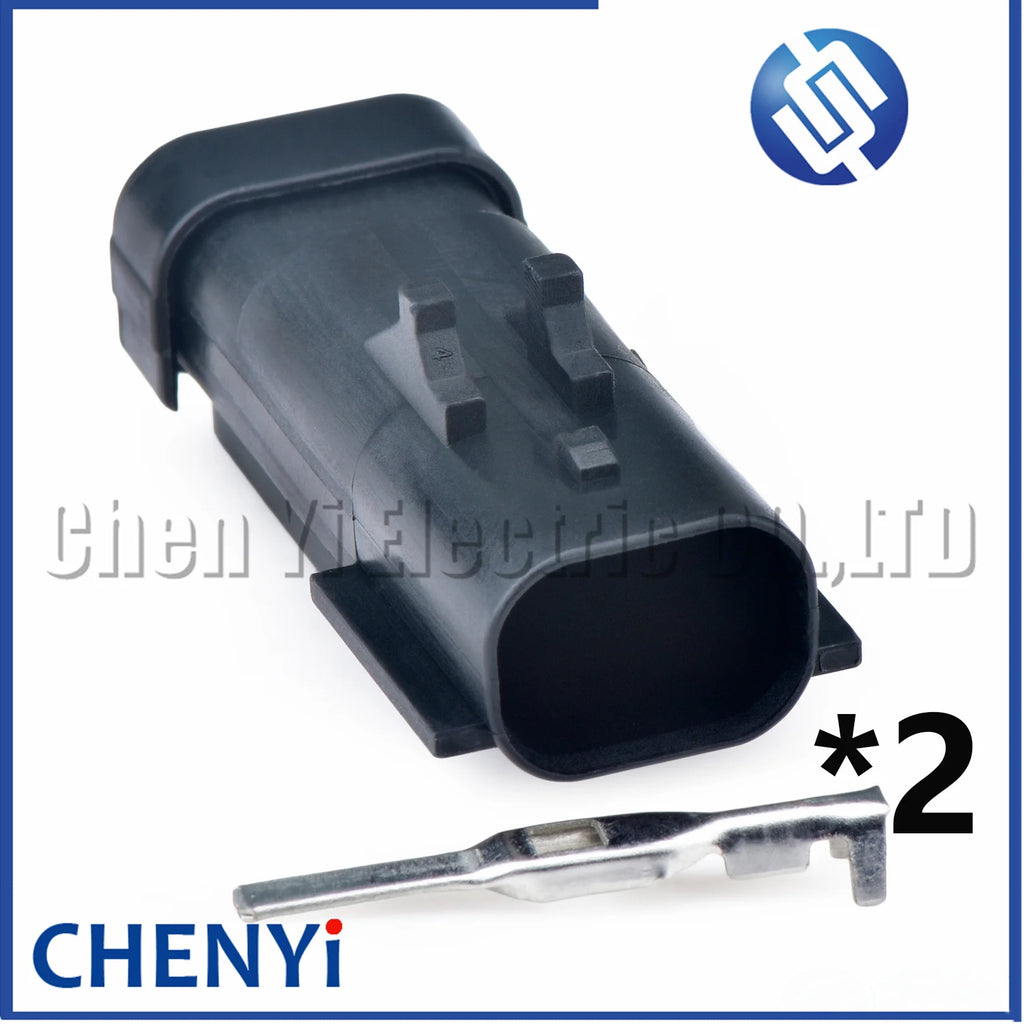 2 Pin automotive waterproof connector Air solenoid valve plug 54200207 54200261 54200206 For Cummins Jeep Lincoln Chrysler