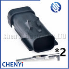 2 Pin automotive waterproof connector Air solenoid valve plug 54200207 54200261 54200206 For Cummins Jeep Lincoln Chrysler