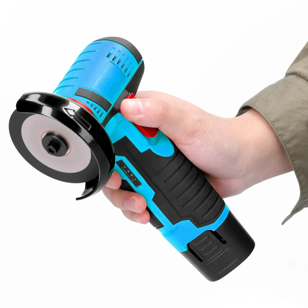 12V Cordless Electric Angle Grinder 19500rpm Lithium Battery Mini Polishing Grinding Machine Diamond Cutting Power Grinder Amagi