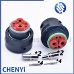 6 Pin connector Cavities HDP26-18-6SN HDP24-18-6PN automotive waterproof plug With Pins For Deutsch HDP series 6