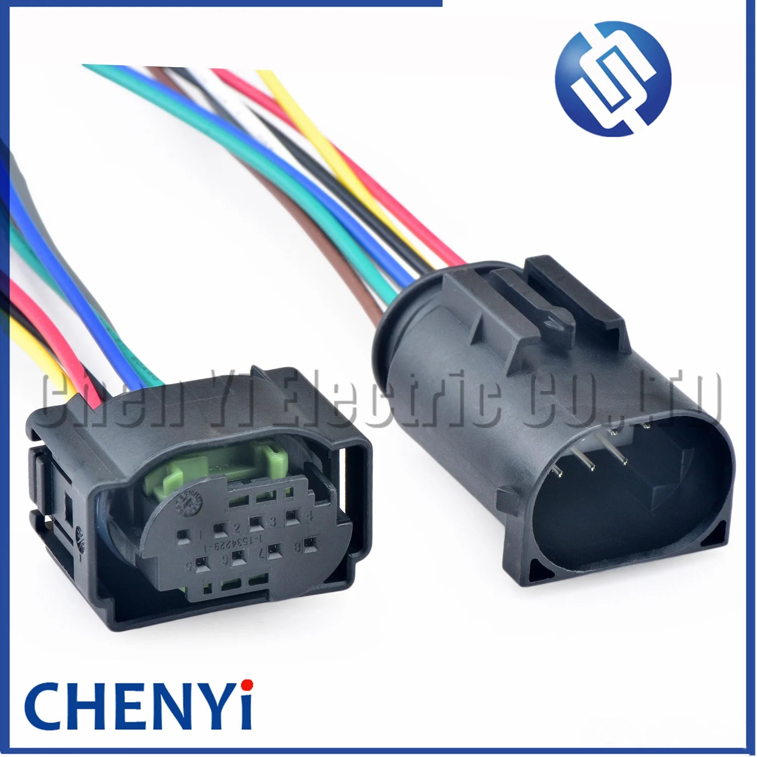 8 Pin Automotive ACC Electric Eye Radar Sensor Plug Lane Change Assist Controller Connector 4F0 972 708 1-1534229-1 4F0972708