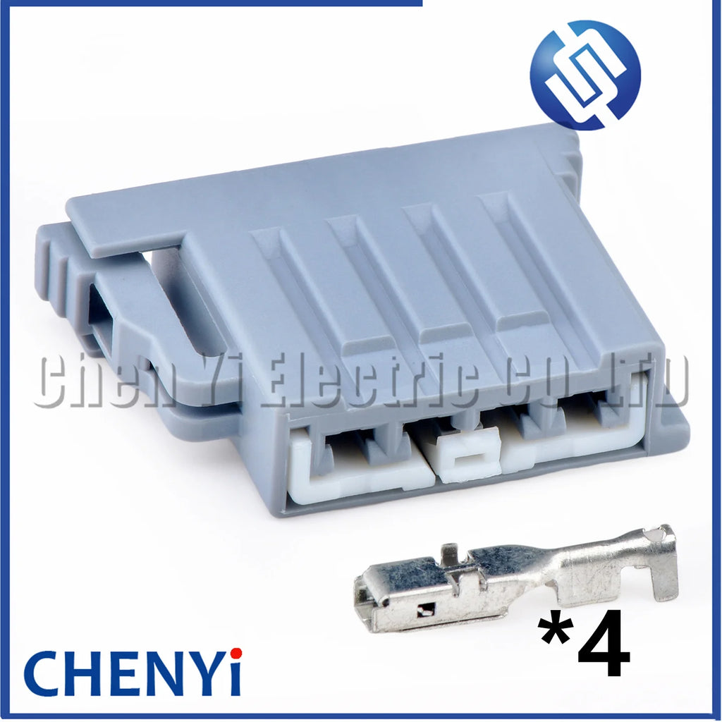 4 Pin 2.8mm Series Grey Automotive connector Automobile Electric Cable Unsealed Socket Wire harness plug 7283-2105-40 7283210540