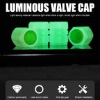 Mini Car Tire Valve Caps Luminous Valve Stem Caps Universal Fluorescent Tyre Nozzles Cover Tyre  wholesale