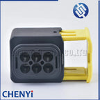 1 Set 6 Pin 2.8mm Series female Black Auto Plastic Housing Electrical Connector Car Cable Harness Socket Auto Parts 1-1418437-1