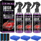 3 In 1 Auto Nano Ceramic Coating 100ml Car Paint Scratch Repair Remover Nano Spray Glass Hydrophobic Coating Paint Care Amagi