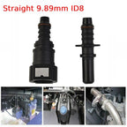 Car Fuel Line Coupler Hose Quick Connect Straight 9.89mm ID8 Car Fuel Line Hose Pipe Coupler Quick Release Connector SET