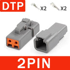 Deutsch DT/DTM/DTP/DTF Series Waterproof Connector 2-12Pin | Flange Mount for Automotive & Industrial Wiring Harness