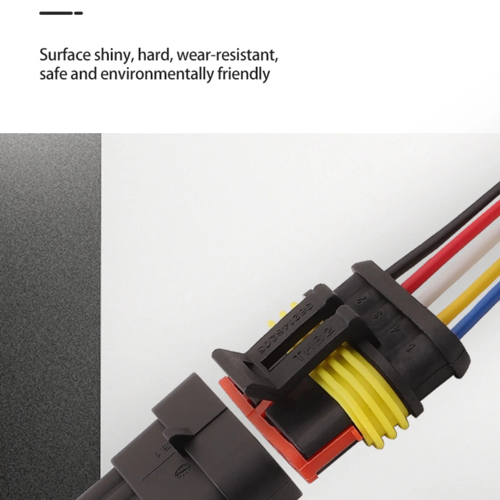 AMP 5-PIN Waterproof 1.8mm Male Female Connectors Plug Wire 18 AWG Harness For Car Motorcycle 282107-1 282089-1