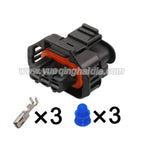 3 Pin Connector Waterproof 3.5mm Male Female Connector Automobile Wiring Harness Cable Plug for Bosch 1928404227 1928403966