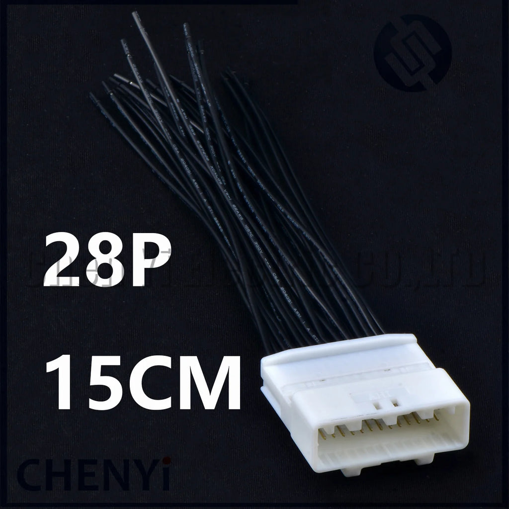 28 Pin Automotive multimedia navigation screen CD host Wire harness Plug Connector Socket 1565380-1 1565377-1 For Toyota Nissan
