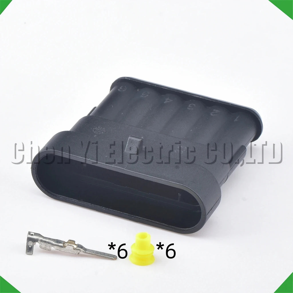 6 Pin Automotive waterproof connector Accelerator pedal assembly acceleration Black har...