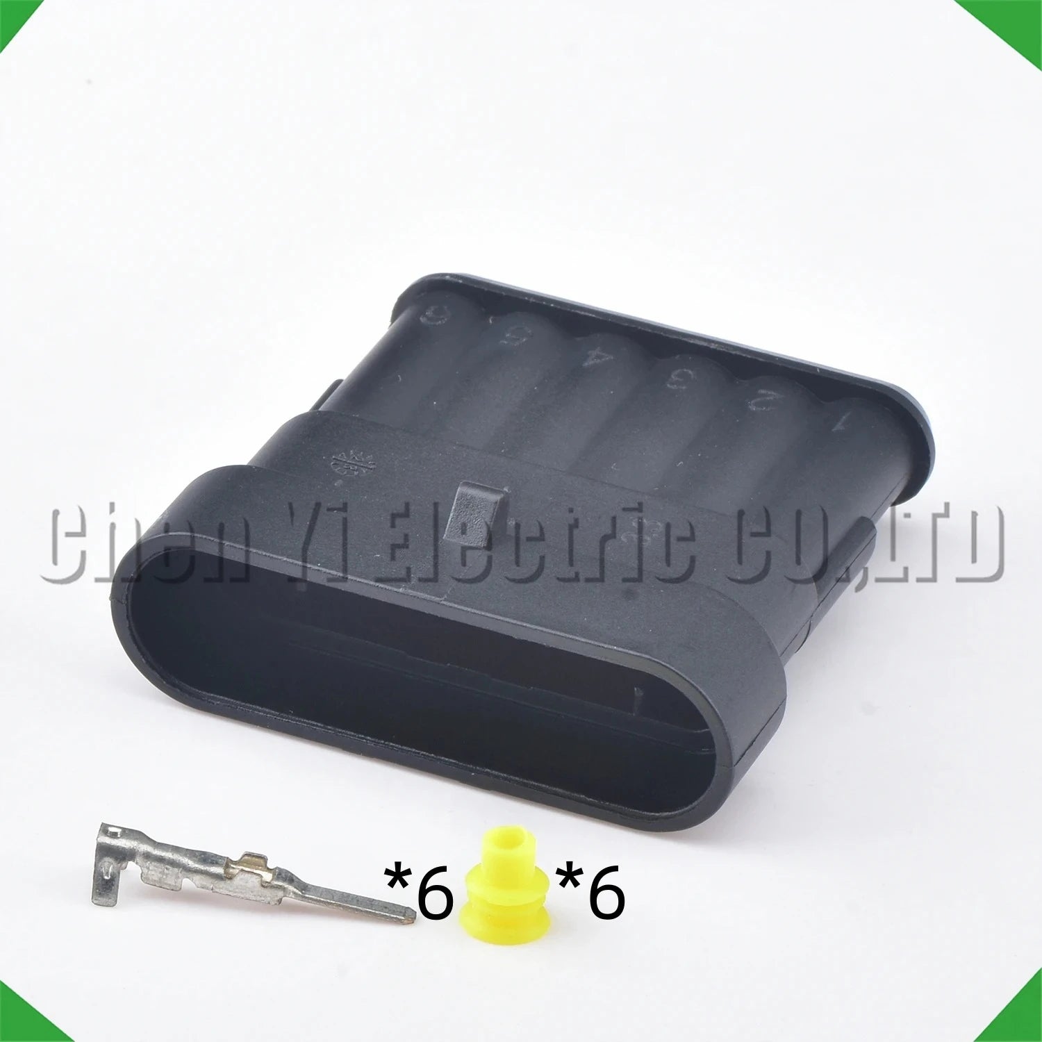 6 Pin Automotive waterproof connector Accelerator pedal assembly acceleration Black har...