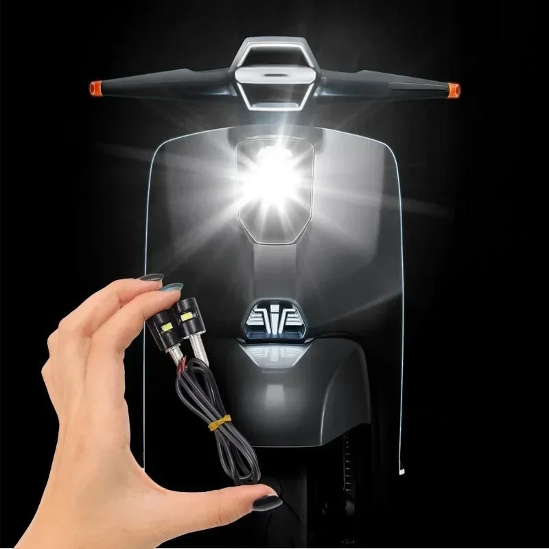 Mini Turn Signal Eagle Eye Shape Tail Rear Light Brake Fog Lamp Bulb Motorcycle Signal Lamp LED License Plate Light Accessories