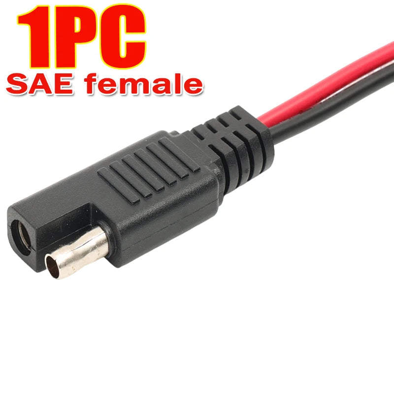1-5PCS High-quality SAE Female and Male Power Extension Plug Cables Solar Cell Quick Disconnect Wiring Copper Harnesses
