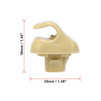 2Pcs Car Sun Visor Hook Clip Retainer For Honda For Civic Car Sun Visor Clip Gray Interior Hanger Hook Clip Bracket