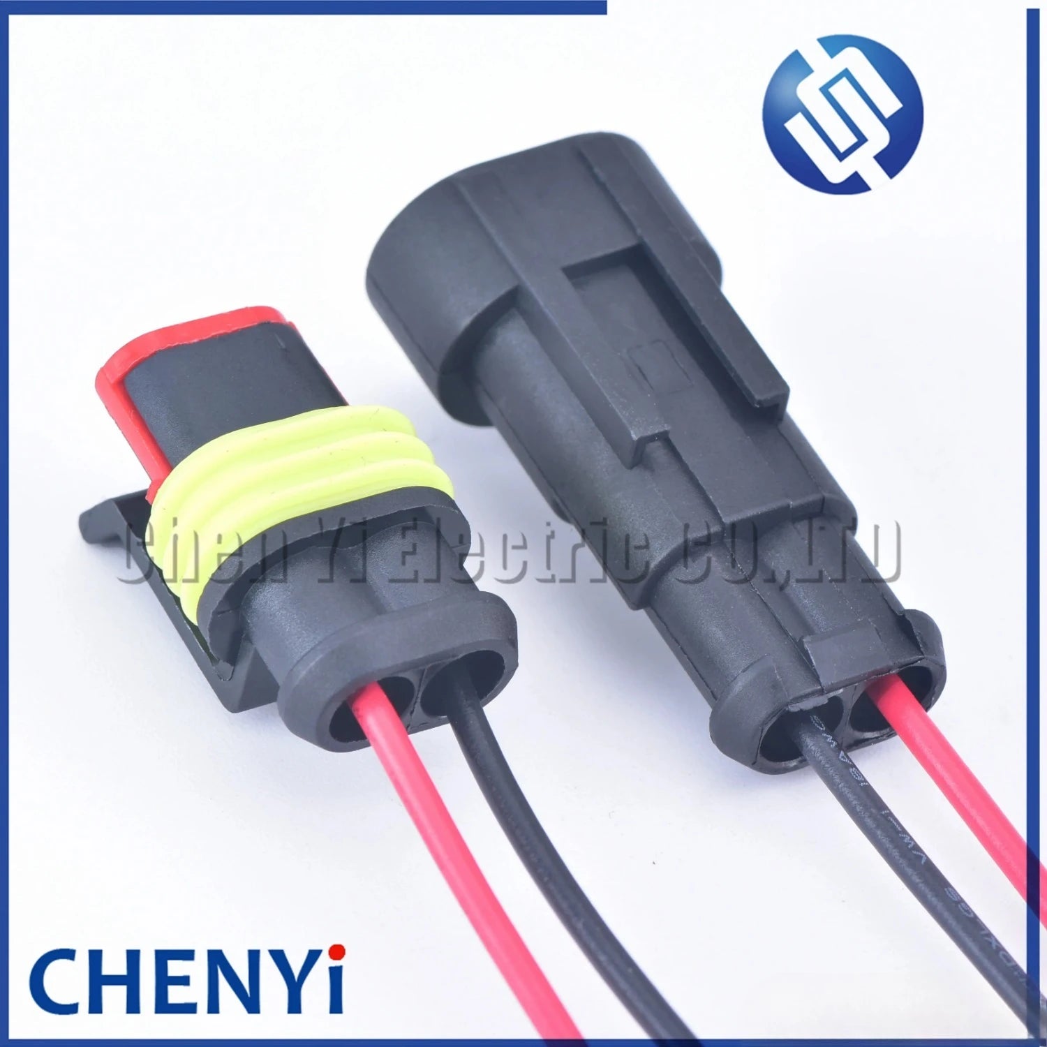 2 Pin Atuo Waterproof Electrical Automotive Connector Plug For car 282104-1 282080-1 with 15cm 18AWG wire