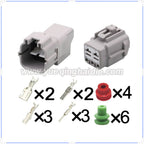 5-Pin Connector Waterproof 2.2mm 4.8mm Male Female Connector Auto Wire Harness Cable Plug for Toyota 6188-0091 6189-0166