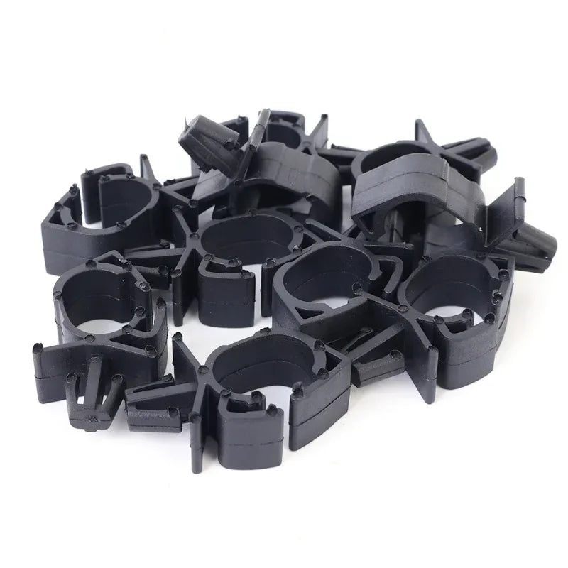 100pc Car Wiring Harness Fastener Route Fixed Retainer Clip Corrugated Pipe Tie Wrap Cable Clamp Oil Pipe Beam Line Hose Bracket