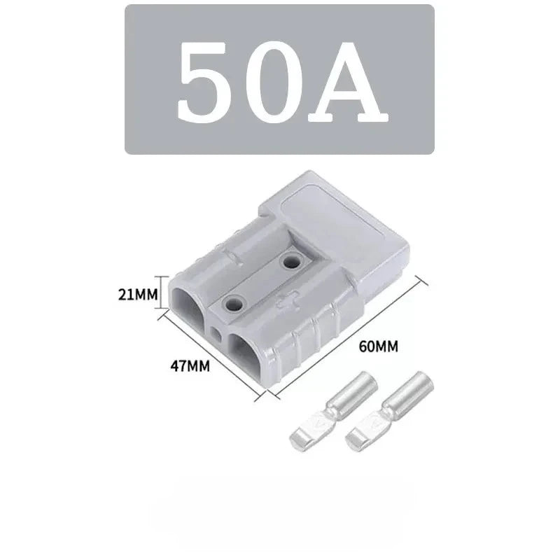 2PCS 50A 120A 175A 350A Battery Connector Plug 600V Quick Connect Disconnect Winch Trailer Forklift Wire Harness Power Cable Kit