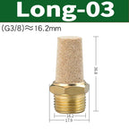 Air Fittings Brass Control Muffler Compressed Air Pneumatic Exhaust Muffler The Electromagnetic Valve Scarf Connector