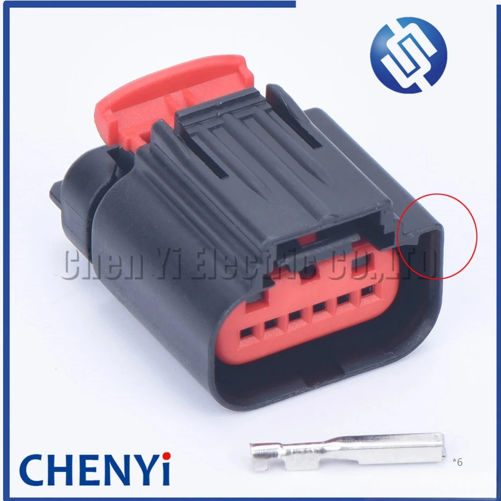 6 Pin Accelerator Pedal Position Throttle Connector Mass Air Flow Meter Plug 1438153-5 1-1419168-1 1-1419168-2 For Ford GM