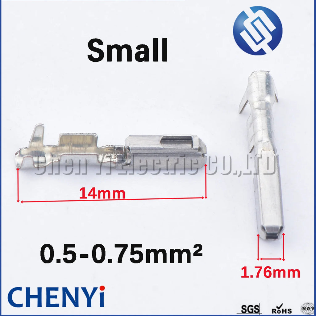 Auto Electrical Wire Loose Pin Brass Crimp Car Terminal For Ecu Connector EDC17 284743-1 284742-1 5-968221-1 5-1241608-1