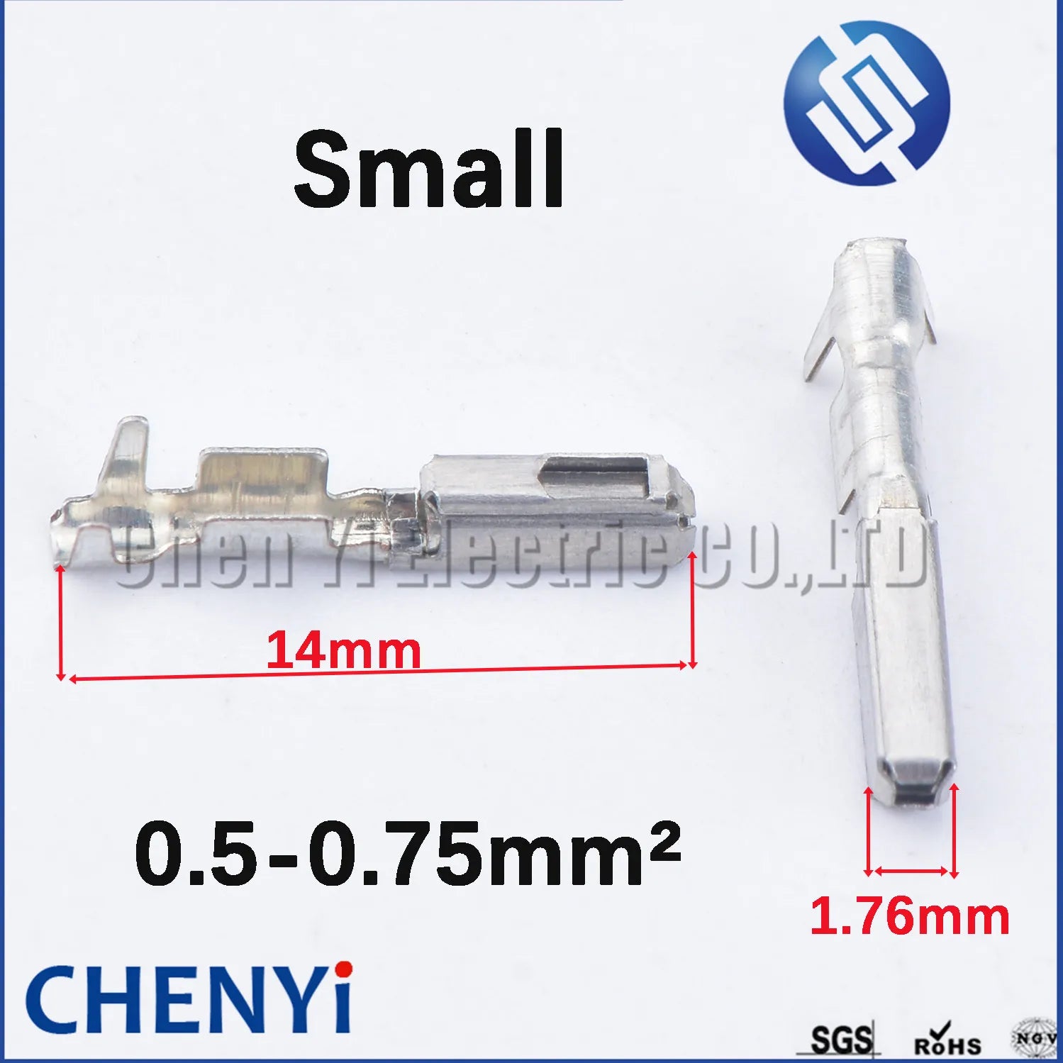 Auto Electrical Wire Loose Pin Brass Crimp Car Terminal For Ecu Connector EDC17 284743-1 284742-1 5-968221-1 5-1241608-1