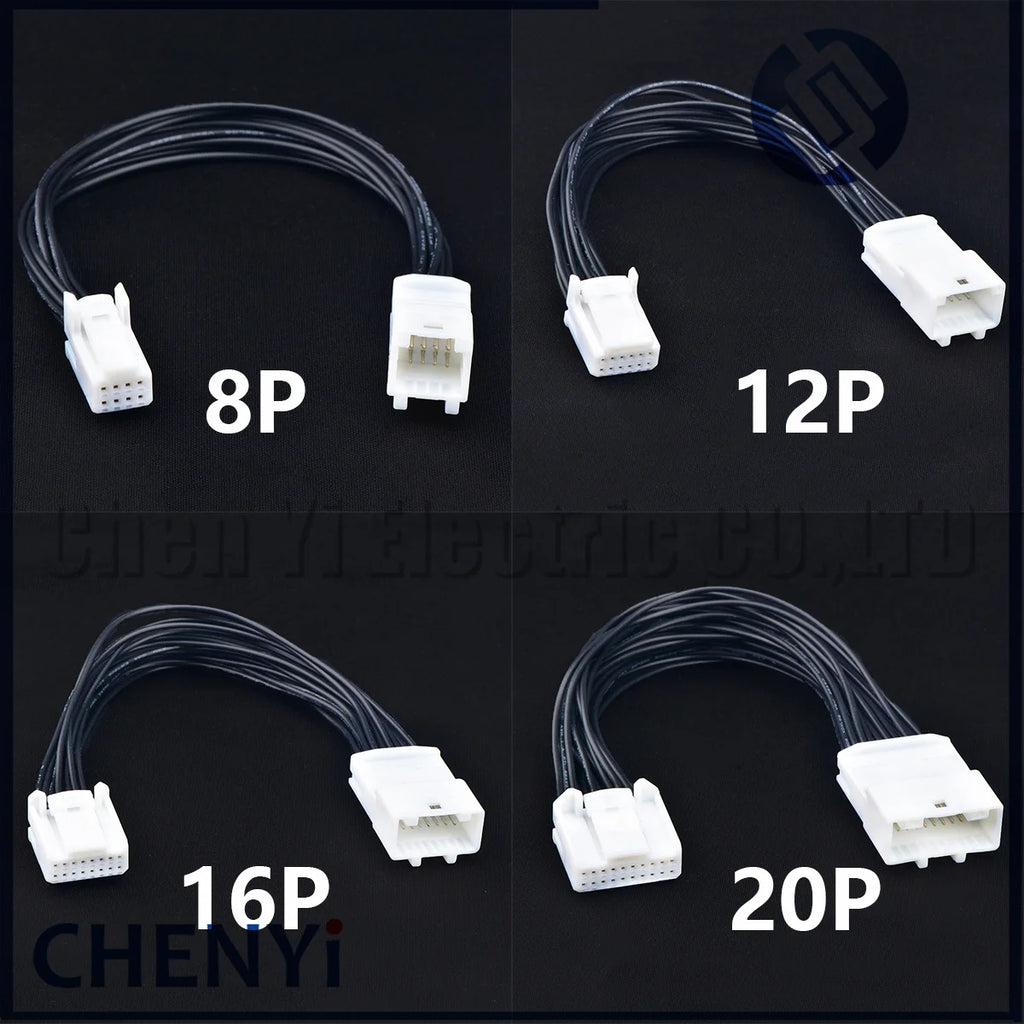 8/12/16/20/24/28/32/40 Pin Car Navigation Automotive Audio vehicle central control Connector Male and female 20cm extension plug