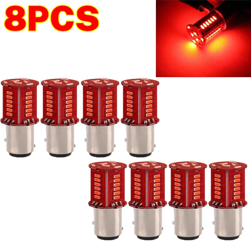 Motorcycle Strobe Lights 1157 BAY15D LED Brake Light DRL Flash Reversing Parking Turn Signal Stop Tail Lamp for Auto Motorcycle