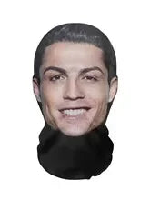 3D Black Knitted Mask Full-Face Design with Breathable Mesh Hood Suitable for Halloween Festival Sports Events Role-Playing