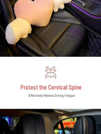 Car head pillow neck pillow cute cartoon love heart back pillow waist pillow seat back cushion Automotive Car Accessories New