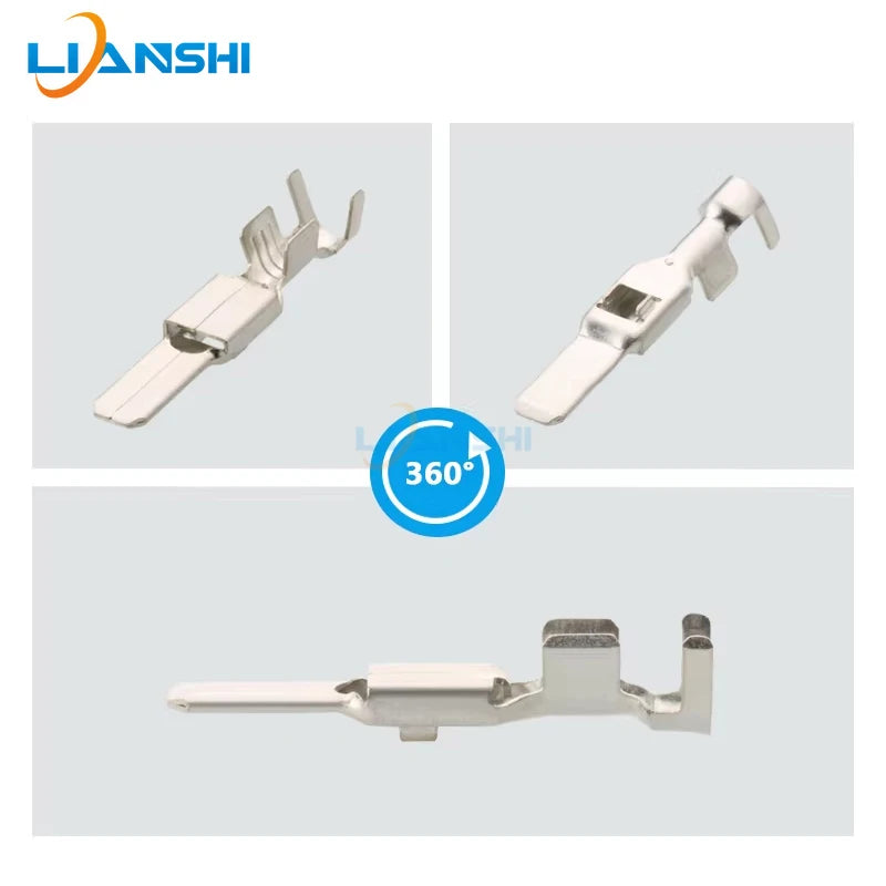 200pcs 8230-4532 4.8 series automotive connector pin terminal with tin-plated contact DJ614B - 4.8 × 0.8C