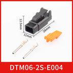 DTM04-2P-E004 automotive connector, Dechi plug-in, DTM06-2S-E004 waterproof plug for heavy truck wiring harness