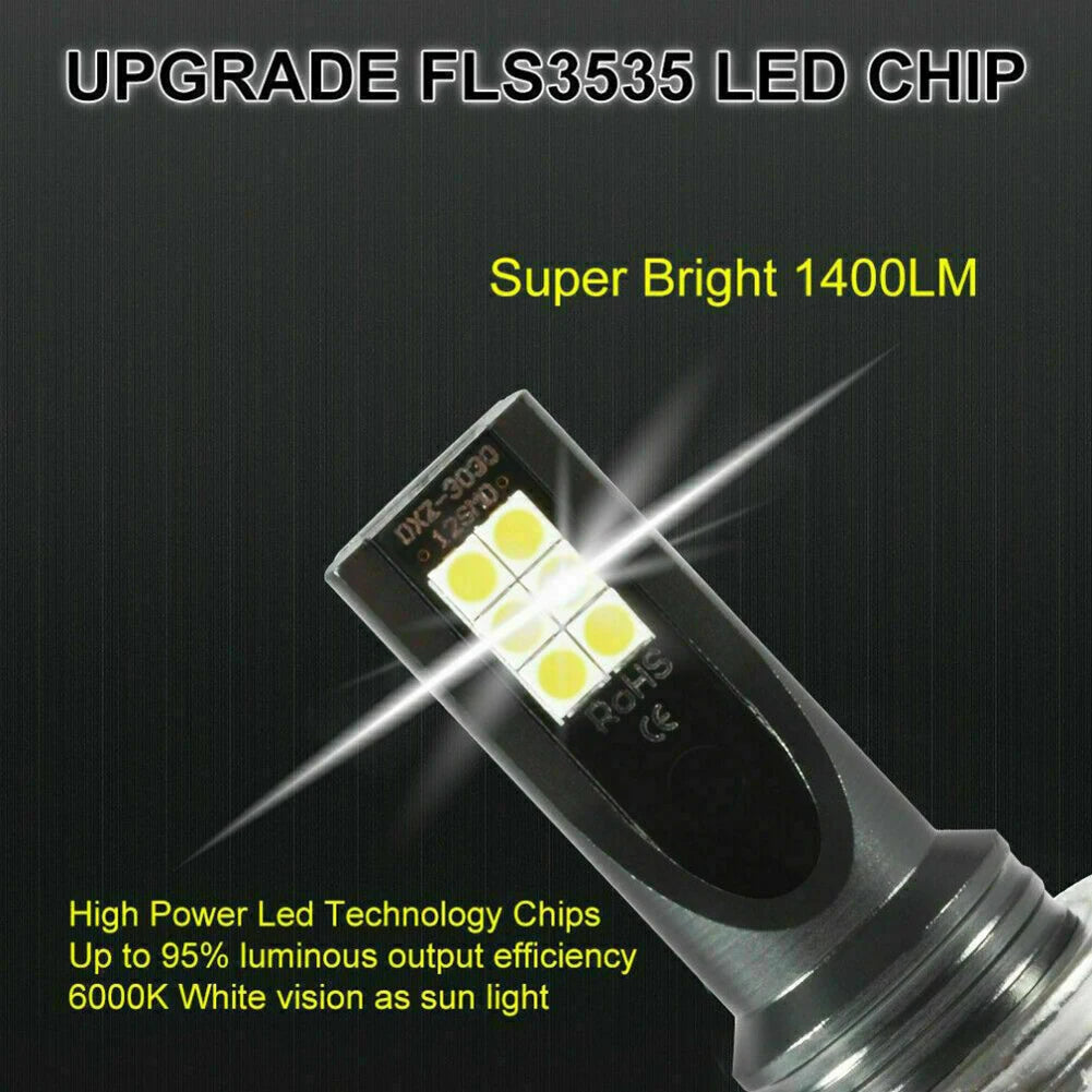 2Pcs H11 LED Headlight Kits 110W 20000LM Light Bulbs 6000K Driving DRL Lamp Car Fog Lights Day Running Light