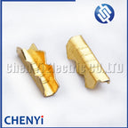100 Pcs wire crimping brass terminal blocks wire docking and parallel terminals Copper strip joint For C-type U-type