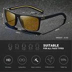 Fashion Vintage Square Sunglasses Men Women Driving Fishing Luxury Brand Designer Sun Glasses Retro Eyewear UV400 Eyewear Amagi