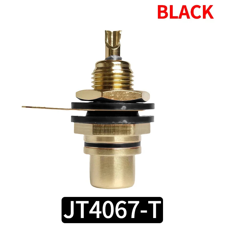 4/10/20PCS RCA Plug & Jack Set, Brass Gold-Plated Audio Connectors for Preamp, DIY Projects, Home Theater Sound Systems