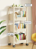 Versatile 2-5Tier Rolling Storage Cart with Wheels Perfect Bathroom Kitchen Office Ideal Groceries Snacks Toys Books Toiletries