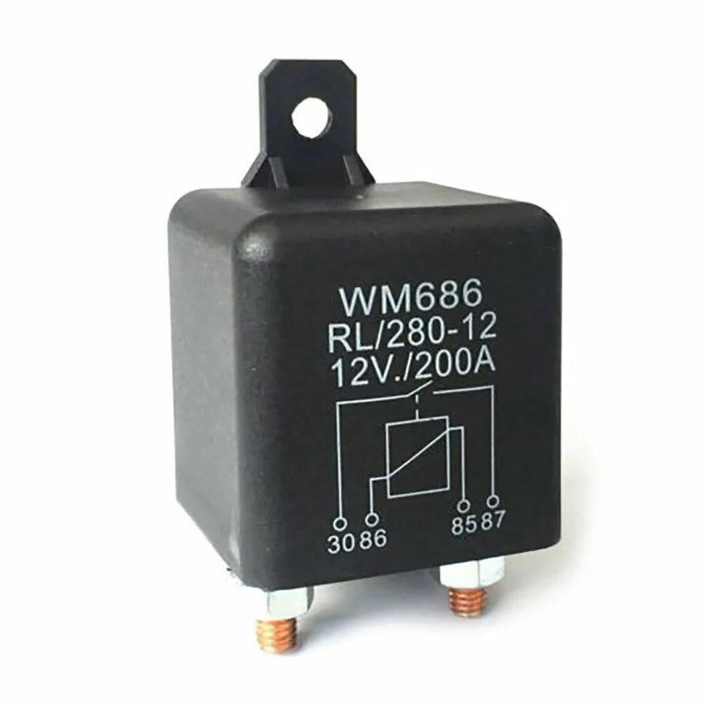 4 Pin Over 200A 12V Dual Battery Isolator Relay Start On Or Off Remote Control Battery Disconnect Isolator Switch