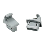 2Pcs Sun Visor Holder Clip Grey MR654343 For Mitsubishi Lancer Outlander Sport ASX Car Gray Sun Plate Clamp Holder Hook