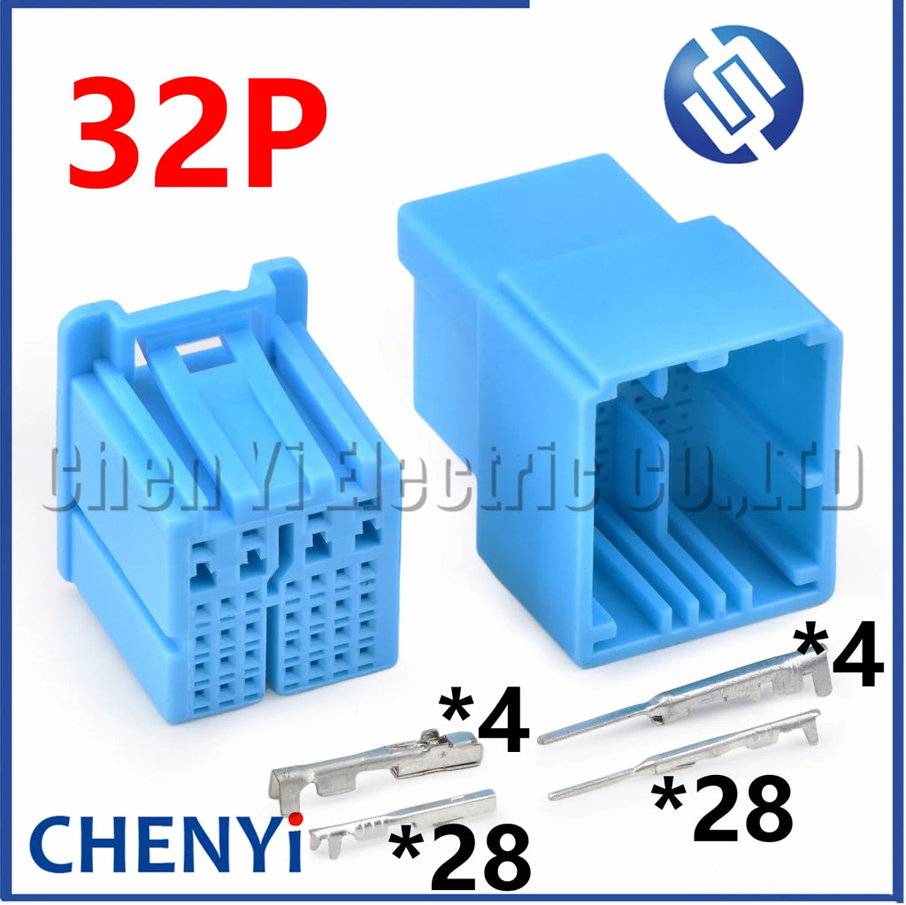 32 Pin female or male Automotive connector Audio plug Car audio wiring harness plug CY003209-0.44/1.2F M For Fiat Strada