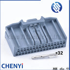 1set 32 Pin Automotive Navigation Central Control Instrument Socket Electrical Wire Connector MX34032SF1 For Honda with Pins