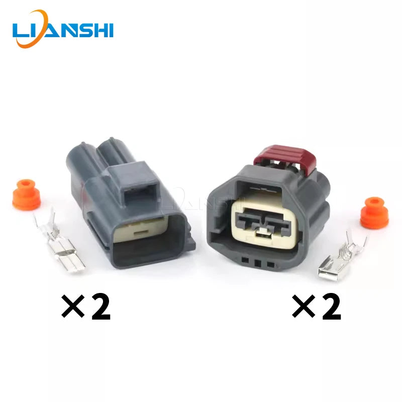7282(7283)-5596-10 Automotive vacuum pump sensor 2-hole plug DJ70258-6.3-11/21 rubber shell with terminal