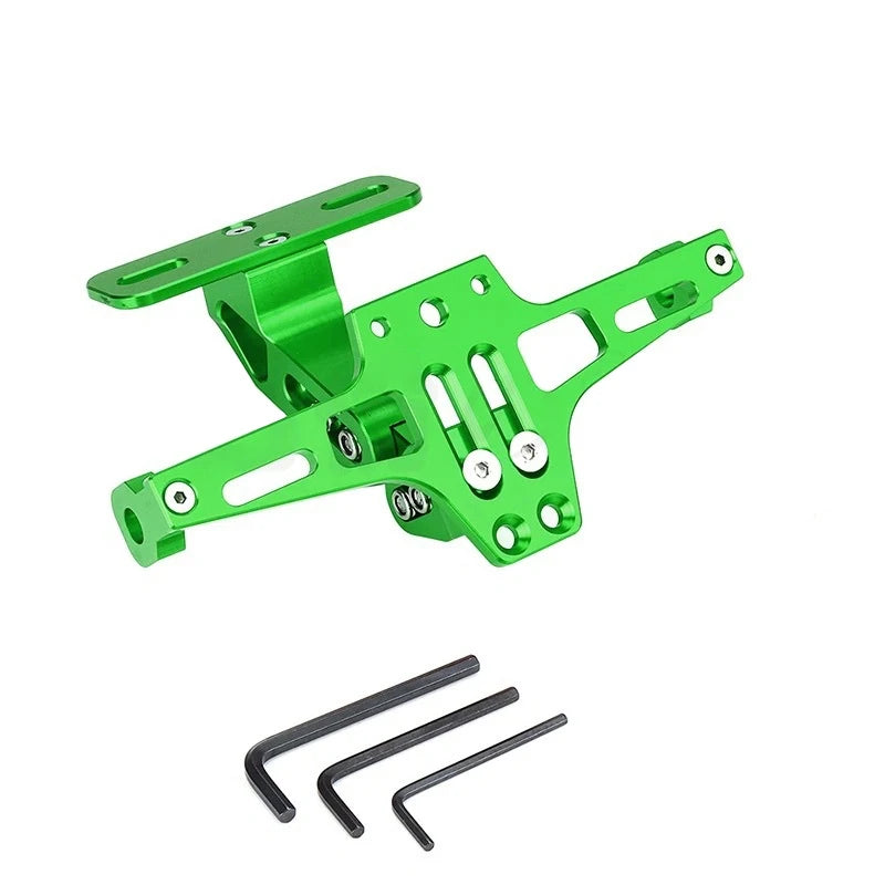 Universal Adjustable Motorcycle License Number Plate Bracket Rear Turn Signal Lamp Holder CNC Aluminum Eliminator Kits