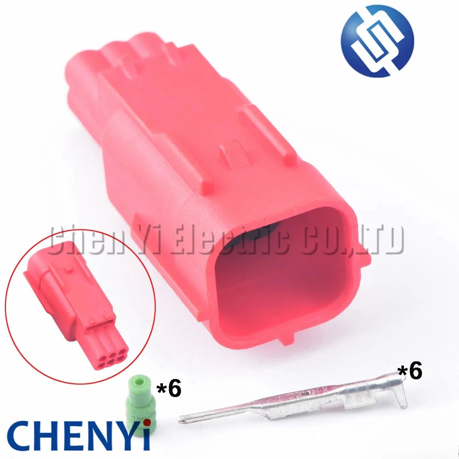 1 Set 6 Pin Car OBD Diagnostic Plug Auto Universal Socket Automotive Connector female protection cover 6189-7963 MWTPB-06-1A-R