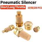 Air Fittings Brass Control Muffler Compressed Air Pneumatic Exhaust Muffler The Electromagnetic Valve Scarf Connector