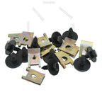 60pc U-Shape Metal Nut/Screw Washers for BMW E46 E92 E90 F10 Car Fender Bumper Cross Head Screws Engine Guard Clip Chassis Sheet