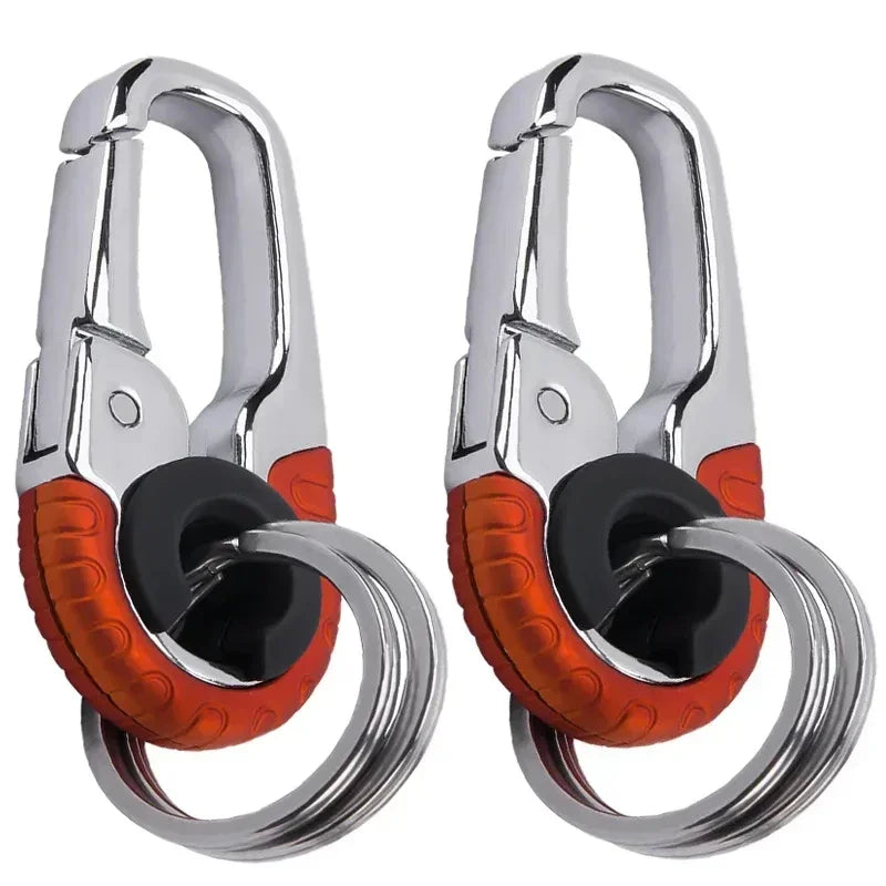 Carabiner Durable Snap Hook Key Ring Car Fashion Metal Keychain for Men with Waist Hanging Buckle for Business Gift Accessory