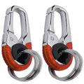 Men's Keychain Hook Stainless Steel Buckle Outdoor Carabiner Climbing Tool Double Ring Car Fishing Key Ring Car Amagi