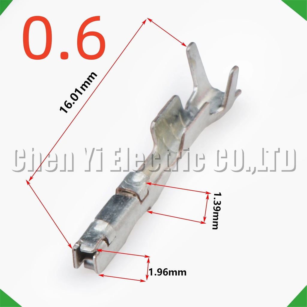 50 Pcs 0.6 mm Male or Female wire Crimp Pins For  8100-3617 8100-3455 Sheath Automotive...